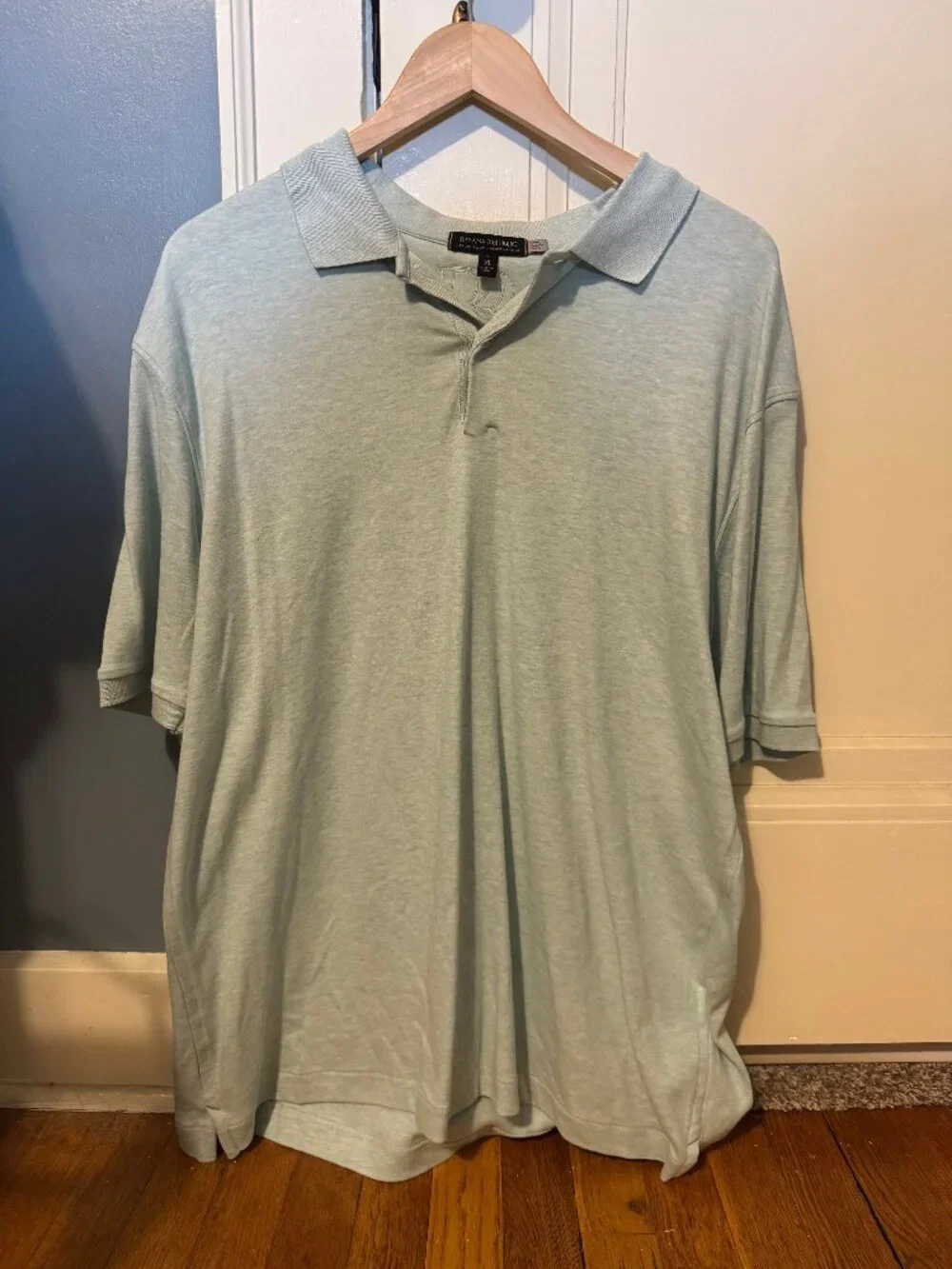 Banana Republic soft blue polo shirt